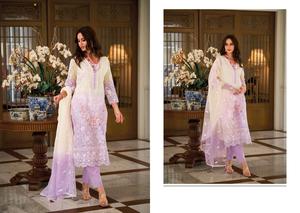 New Designer Women's Indian & Pakistani Clothing Collection Soft <b>Organza</b> Kurti Set with Embroidery Work and Heavy <b>Silk</b> Dupatta - Product Image 4