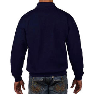 Sweat-shirt pour homme en polaire à demi-zip personnalisé, col rond, polyester, manches longues, logo personnalisé, demi-zip, polaire polaire - Product Image 2