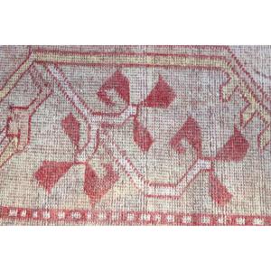 Turkish Vintage Rug 8.2x11.3 ft, <b>Red</b> Plants & trees <b>Wool</b> Rug - Product Image 5