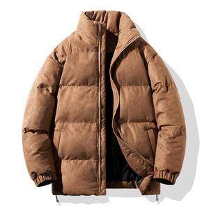 Chaqueta de Lona Personalizada de Alta Calidad al Mejor Precio para Hombre, Chaqueta Informal de Invierno Transpirable con Cierre Frontal y Tinte Liso - Product Image 1