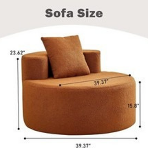 Canapé pouf pliable en tissu rembourré tufté à livraison rapide confortable et élégant - Product Image 4