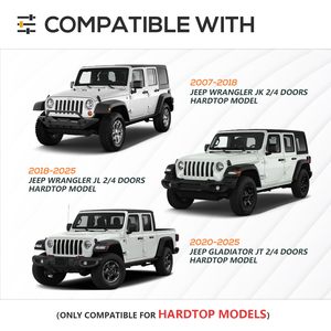 Roof Rack chéo thanh với Tương thích cho 2007 2025 <span class=keywords><strong>Jeep</strong></span> Wrangler JK jku JL jlu không giới hạn & Đấu sĩ JT hardtop, mái Xà Ngang - Product Image 2