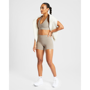Soutien-gorge de sport à agrafes taupe sourdes de haute qualité bretelles arrière réglables décolleté en forme de V fort Impact et nouveau soutien-gorge de sport Fitness pour femmes - Product Image 6
