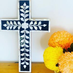 ไม้กางเขนคาทอลิกทำด้วยมือแม่มุกไม้กางเขนศักดิ์สิทธิ์สำหรับตกแต่งโบสถ์ - Product Image 6