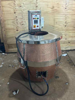 Four électrique tandoor en cuivre martelé, en acier inoxydable, 9 kW, arrêt automatique de sécurité, chauffage rapide, cuisson commerciale facile