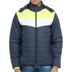 Chaqueta Acolchada para Hombre con Diseño de Logotipo Personalizado, Estilo Urbano, Cuello Alto, Impermeable, Precio con Descuento - Product Image 1