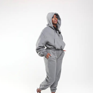 Chándales de invierno XXL Unisex con logotipo personalizado OEM, pantalones de chándal transpirables de talla grande para mujer, forro polar de secado rápido, precio al por mayor, gran oferta - Product Image 2