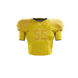 Your Own Design Customizable American Football Uniform Short Sleeves Breathable 100% Polyester Quick-Dry Anti-Bacterial OEM - Product Image 2