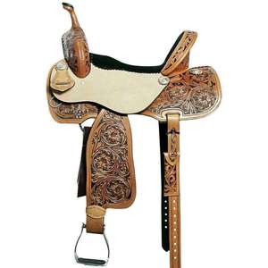 Selle Western Horse Premium | Selle de cow-boy en cuir synthétique de haute qualité et selle d'équitation de plaisir pour le confort et la performance - Product Image 1