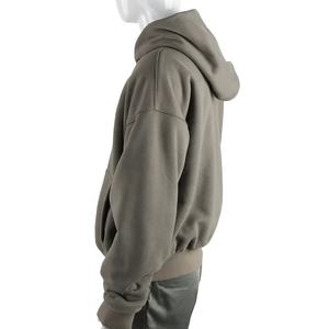 Sweat à capuche unisexe premium épais et lourd 500 GSM en molleton de coton, design personnalisé brodé, coupe oversize unie, vêtements pour hommes/femmes - Product Image 2