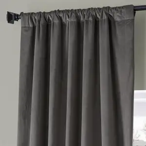 Solid 6 Color Velvet Curtains Window Treatments Curtains & Drapes Rod Pocket Curtain Door Window Decoration For Living Room