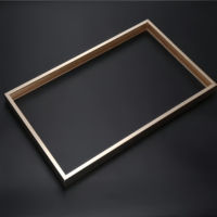 Profils en aluminium brossé or, noir, argent, couleurs anodisées pour cadre de miroir tactile LED pour hôtel et appartement
