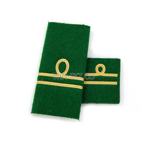Epaulettes de Uniforme Personalizadas de Alta Calidad con Diseño de Hilo Metálico de Moda, Servicio OEM, Logotipo Personalizado - Marca WIN SKT CO - Product Image 3