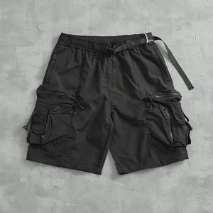 Pantalones cortos cargo vintage con múltiples bolsillos para exteriores de montaña, marca de moda japonesa para hombres, pierna recta suelta, informal, cinco cuartos - Product Image 3