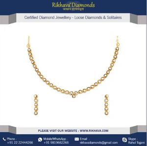 Top qualité 18 carats or jaune diamant collier ensemble bijoux boucles d'oreilles bijoux de mode colliers pour femmes bijoux de mode - Product Image 6