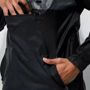 Chaqueta Cortavientos Impermeable de Diseño Personalizado con Logotipo para Hombre, Chaqueta de Lluvia de Poliéster 100% Softshell - Product Image 4