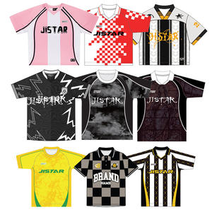 Özel giyim üreticileri Retro Hip Hop gömlek kulübü futbol kıyafetleri erkek kadın Streetwear T-shirt toplu futbol formaları - Product Image 1