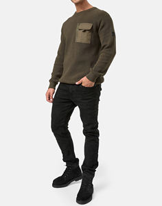 Precio al por mayor Hombres Sudadera Personalizada en blanco de cuello redondo Hombres Sudadera Sudaderas de gran tamaño para la venta en línea - Product Image 4