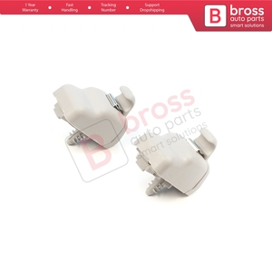 BCF5070 2 pièces, clips de fixation pour pare-soleil, crochets de retenue gris clair 735633192 pour Tipo 356 Egea 2015-On - Product Image 2