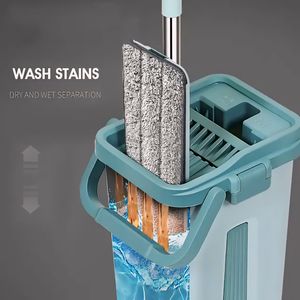 Kit de fregona plana y cubo ligero Casalina Diseño portátil para una limpieza eficiente - Product Image 3