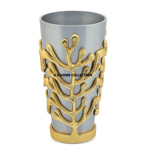 แจกันดอกไม้สำเร็จรูปสีทองทำด้วยมือทำจากโลหะอลูมิเนียมทรงกลมทำด้วยมือบนโต๊ะสำหรับสวนในบ้าน - Product Image 2