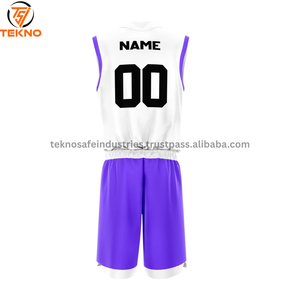 Ensemble d'uniformes de basket-ball réversibles de conception de shorts de basket-ball d'été Bsci meilleur uniforme de basket-ball pour hommes en gros - Product Image 2
