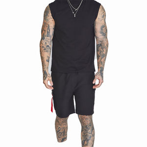 <b>Men</b> <b>Shorts</b> Set Cotton Custom Logo Pakistan Sports Training <b>Short</b> Summer New Cargo <b>With</b> <b>Zipper</b> <b>Pockets</b> Terry Fleece Oversize - Product Image 4