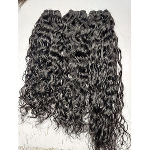 Extensions de cheveux indiennes de qualité supérieure 100% du meilleur fabricant, longue durée, avec cuticules alignées, provenant d'Inde, qualité supérieure - Product Image 4