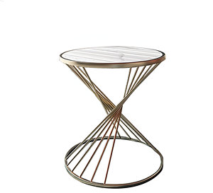Gran Venta de tapa de mármol redonda creativa con marco de metal, sofá, mesa auxiliar para el hogar, balcón, uso en el Hotel - Product Image 1