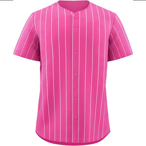 Jeunes hommes femmes maillot de Baseball personnalisé bouton complet chemise de Softball Logo brodé attirail sergé nom vêtements de sport respirants - Product Image 4