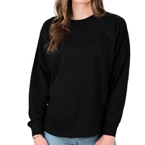 Sudadera de Algodón de Color Sólido para Mujer, Diseño Moderno, Manga Larga, Informal, Talla Grande, con Logotipo - Product Image 1