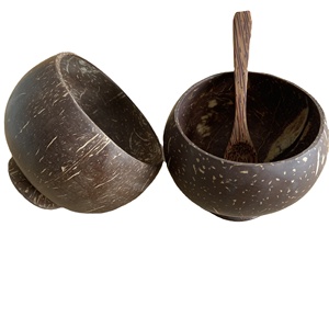 Tazón de cáscara de coco natural sostenible de DHT Handicraft hecho a mano en Vietnam para fiestas - Product Image 5