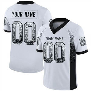 Maillots de football américain à manches courtes personnalisables en gros, uniformes d'équipe unisexes, respirants et antibactériens - Product Image 3