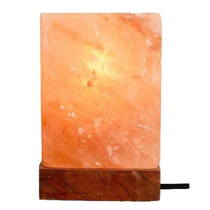 Lámpara de sal cuadrada de Color rosa del Himalaya, cubo alto de alta calidad, la mejor decoración, empresas Sian - Product Image 1