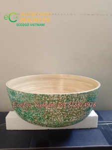 Bol et cuillère en bambou écologique de haute qualité/bol et cuillère en bambou/bol en Fiber de bambou au Vietnam - Product Image 4