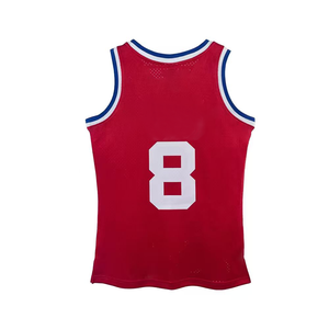 Maillots de basket-ball rétro vintage personnalisés, respirants, antibactériens, 100% polyester, manches courtes, chemises Bryant, été - Product Image 5