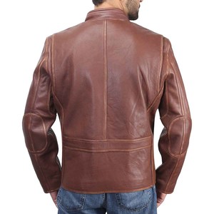 Chaqueta de cuero acolchada duradera y elegante para hombre con puños ajustables Chaqueta de talla grande de varios colores para hombre Envío DDP - Product Image 4