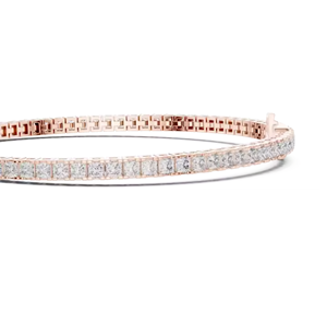 Haute qualité IcedOut VVS Moissanite diamant Bracelet 925 argent blanc \ or rose Bracelet de Tennis pour les femmes Hip Hop bijoux fins - Product Image 1