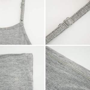 เสื้อสายเดี่ยวสั้นสำหรับผู้หญิง ผ้าเนื้อนุ่ม ยืดหยุ่นได้ เสื้อตัวในแฟชั่น เสื้อสายเดี่ยวแบบพื้นฐานสำหรับใช้ในชีวิตประจำวัน - Product Image 4