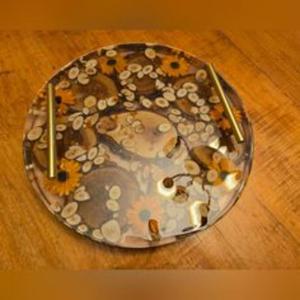 Plateau de service en résine de qualité supérieure pour la décoration intérieure de luxe, idéal pour les tables à manger formelles et décontractées - Product Image 4