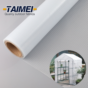 Tissu de maille de feuille de PVC transparent imperméable blanc tissu de bâche de PVC <span class=keywords><strong>pour</strong></span> la bâche d'agriculture de jardin de <span class=keywords><strong>serre</strong></span> - Product Image 2