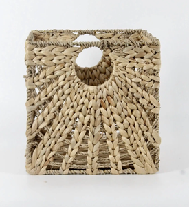 Cestas de almacenamiento de artículos nuevos con jacinto de agua y algas marinas para Neatening o forma cuadrada ecológica Natural hecha a mano - Product Image 1