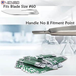 Haute qualité #8 poignée de scalpel en acier inoxydable Source d'alimentation manuelle pour l'artisanat chirurgical Instruments médicaux laboratoire passe-temps utilisation MOL - Product Image 2