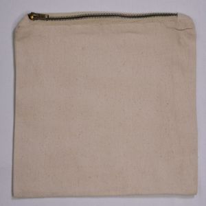 Pochette à crayons en toile de coton 100% écologique avec fermeture éclair, tailles 3-5 pouces, design tendance pour le maquillage, les voyages et les cadeaux/emballages - Product Image 5