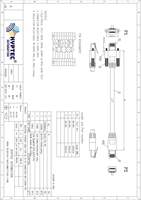 Câble de caméra de vision industrielle GigE (CAT 6), connecteurs RJ-45, avec type à vis pour l'automatisation industrielle