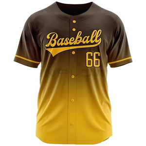 Venta caliente personalizada en blanco 100% poliéster raglán camisa de béisbol/botón abajo personalizado béisbol Jersey fabricante de entrada deportes - Product Image 2