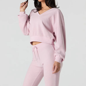 เสื้อสเวตเตอร์สำหรับผู้หญิงผ้าซักแบบมีน้ำหนักเบาดีไซน์ใหม่สำหรับฤดูหนาวสามารถปรับแต่งได้ - Product Image 5