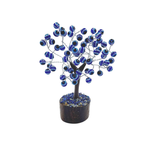 Piedra semipreciosa, mal de ojo, árbol de piedras preciosas de cristal, 100 cuentas, árbol de cristal, figura de Feng Shui para decoración del hogar - Product Image 2