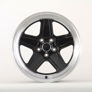 Cerchi in Lega 5X112 16 17 Pollici Argento/Nero con Finitura Diamantata per Auto Passeggeri <span class=keywords><strong>Mercedes</strong></span> <span class=keywords><strong>W126</strong></span> C126 W123 W124 - Product Image 4
