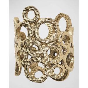 Porte-serviettes élégants en métal finition dorée de qualité supérieure pour les décorations de dîner de mariage d'anniversaire avec un charme élégant - Product Image 4